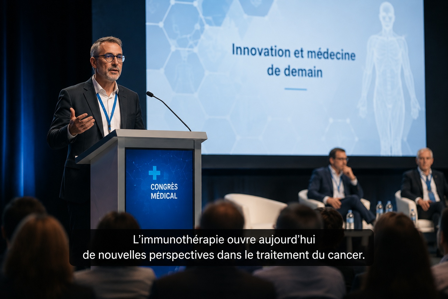 Sous-titrage professionnel d'une conférence lors d'un congrès médical fait par CM-Réalisations